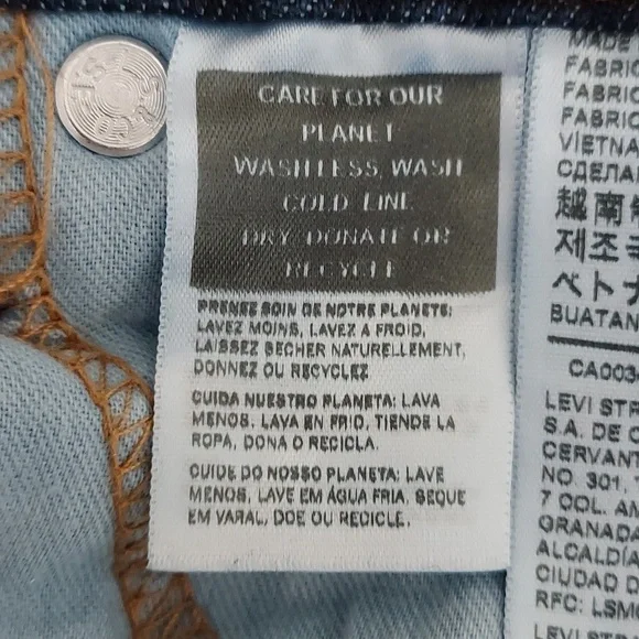 NWOT Levi's Mens 511 Red Tab Indigo Straight Denim Stretch Jeans Size 38W X 32L - Picture 9 of 17